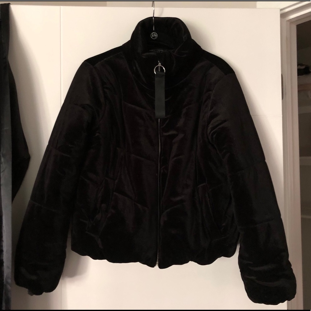Puffy Velvet Bomber